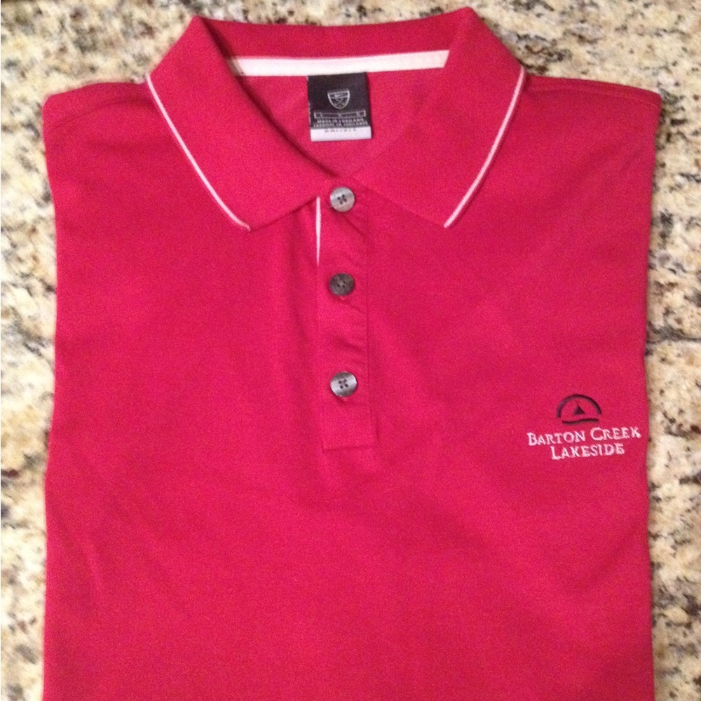 EUC Nike golf polo from Barton Creek Lakeside golf course in Austin, TX.